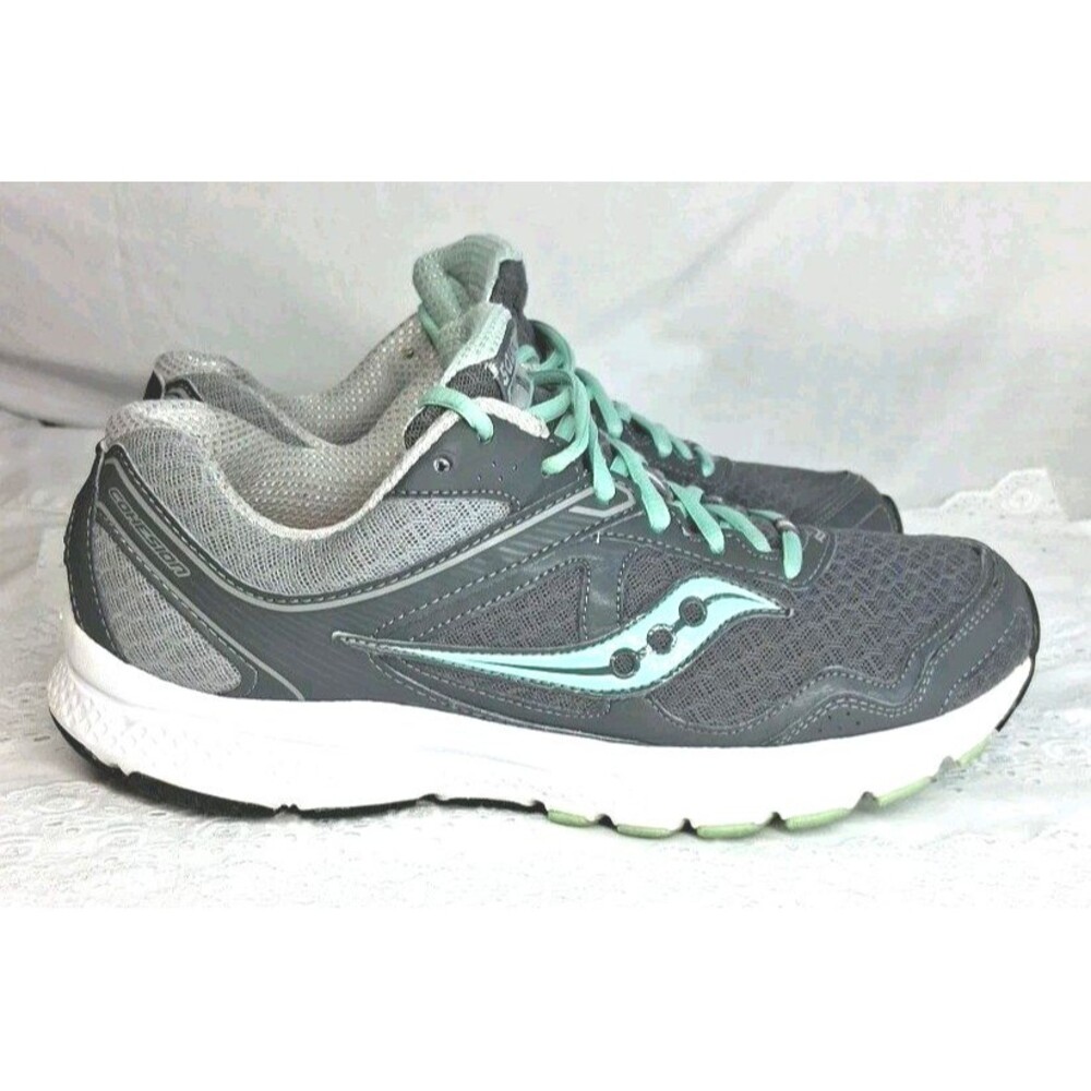 Saucony Womens size 11 Cohesion 10 Gray Running Shoes Workwear Comfort Gym